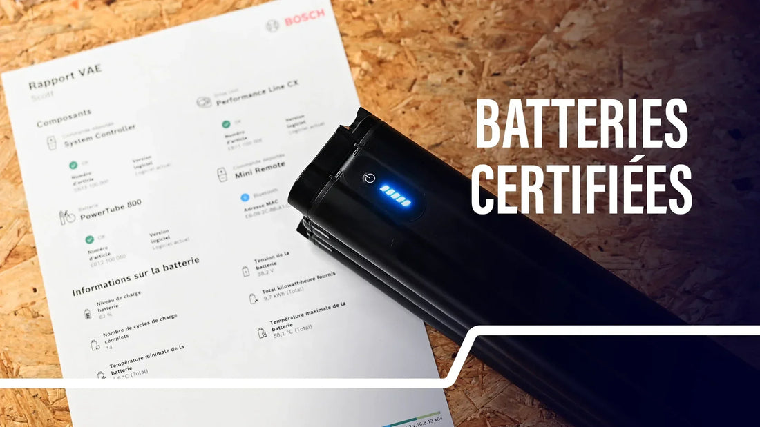 Une batterie de vélo reconditionné doit impérativement être accompagnée de son diagnostic