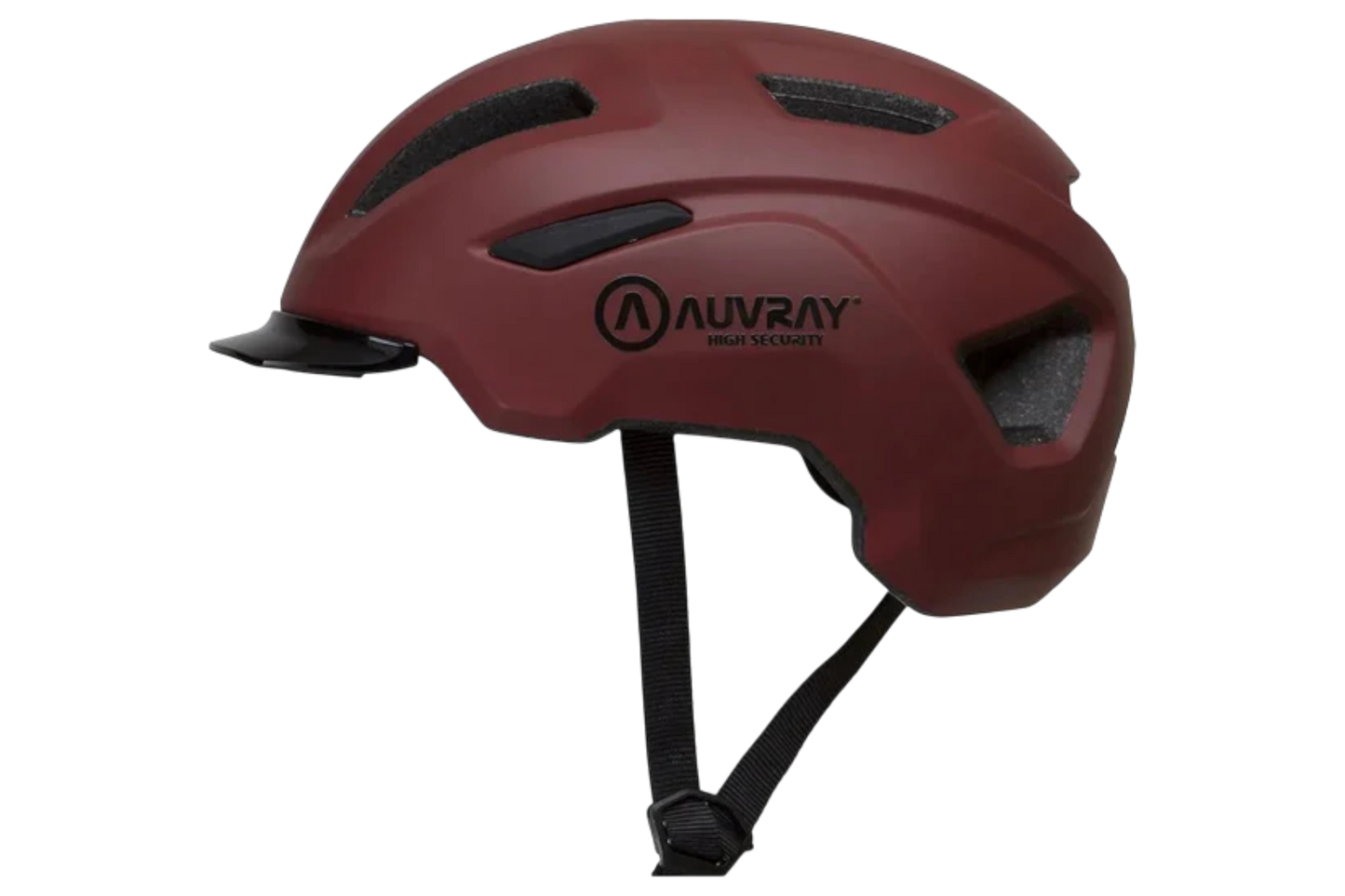 Casque Auvray Velo Reflex Bordeaux - M