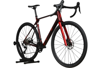 Vélo gravel KTM X-Strada Elite 2024 rouge bordeaux de Loop Sports avec cadre en aluminium et transmission Shimano GRX
