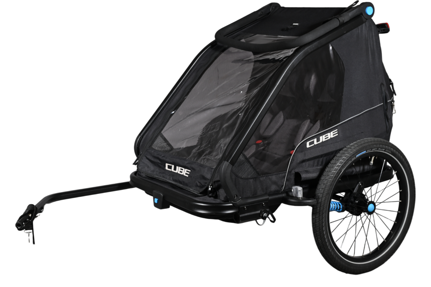 Remorque Vélo Cube Double CMPT | 2 Places