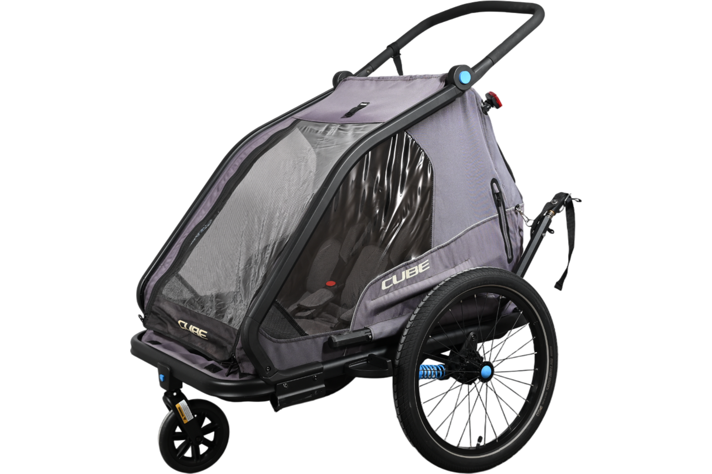 Remorque Vélo Cube Double CMPT | 2 Places
