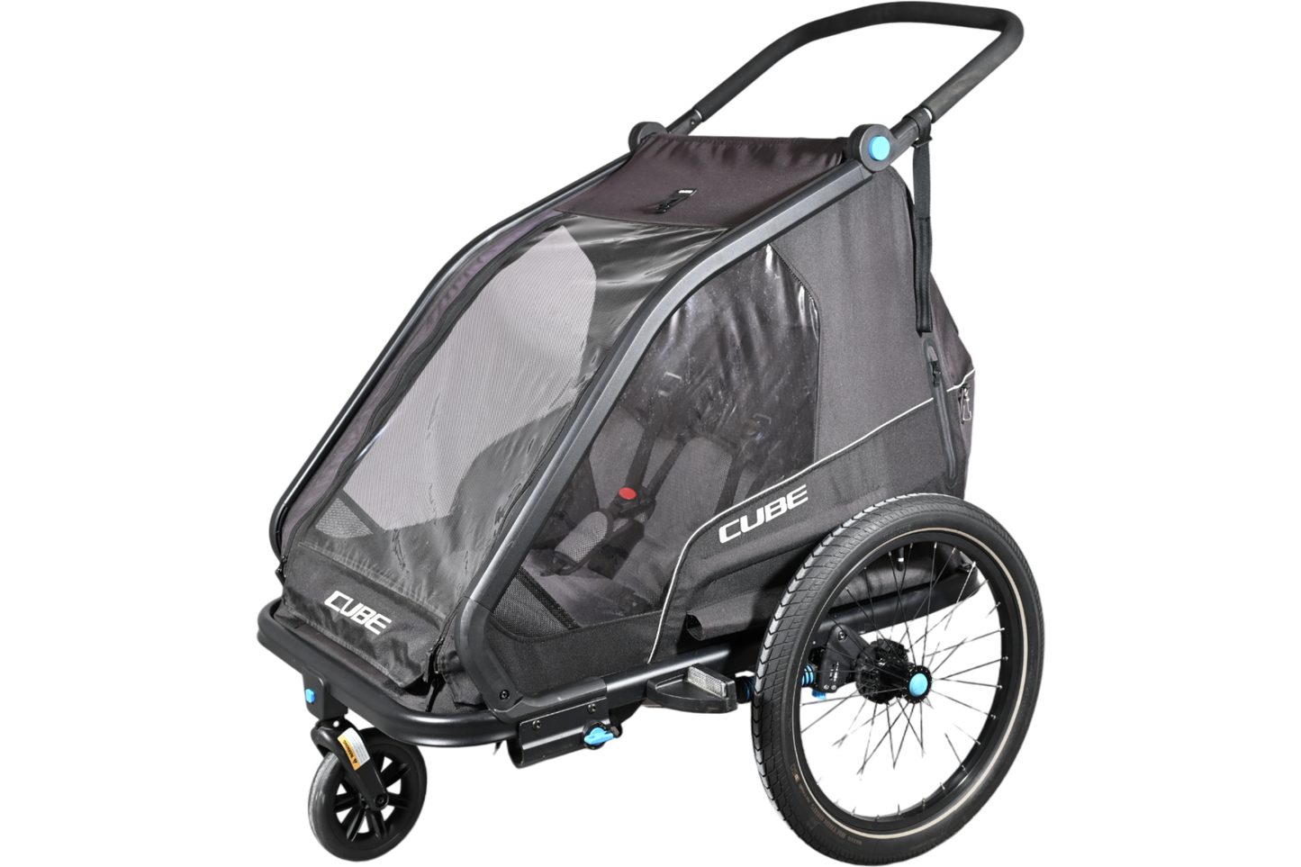 Remorque Vélo Cube Double CMPT | 2 Places