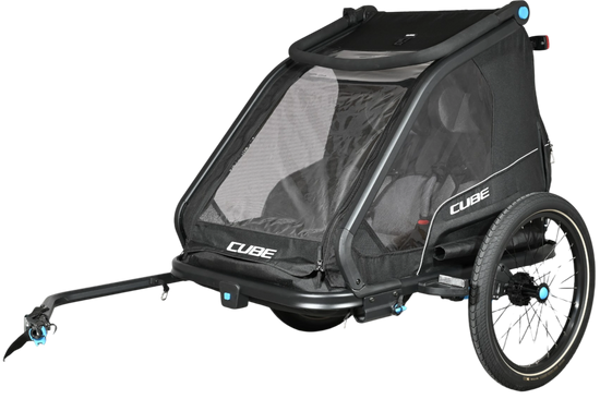 Remorque Vélo Cube Double CMPT | 2 Places