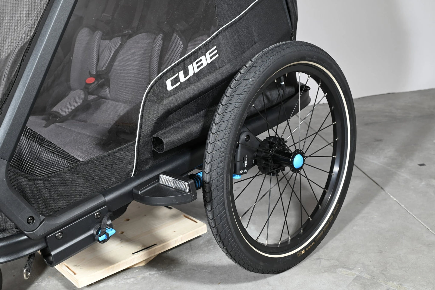 Remorque Vélo Cube Double CMPT | 2 Places