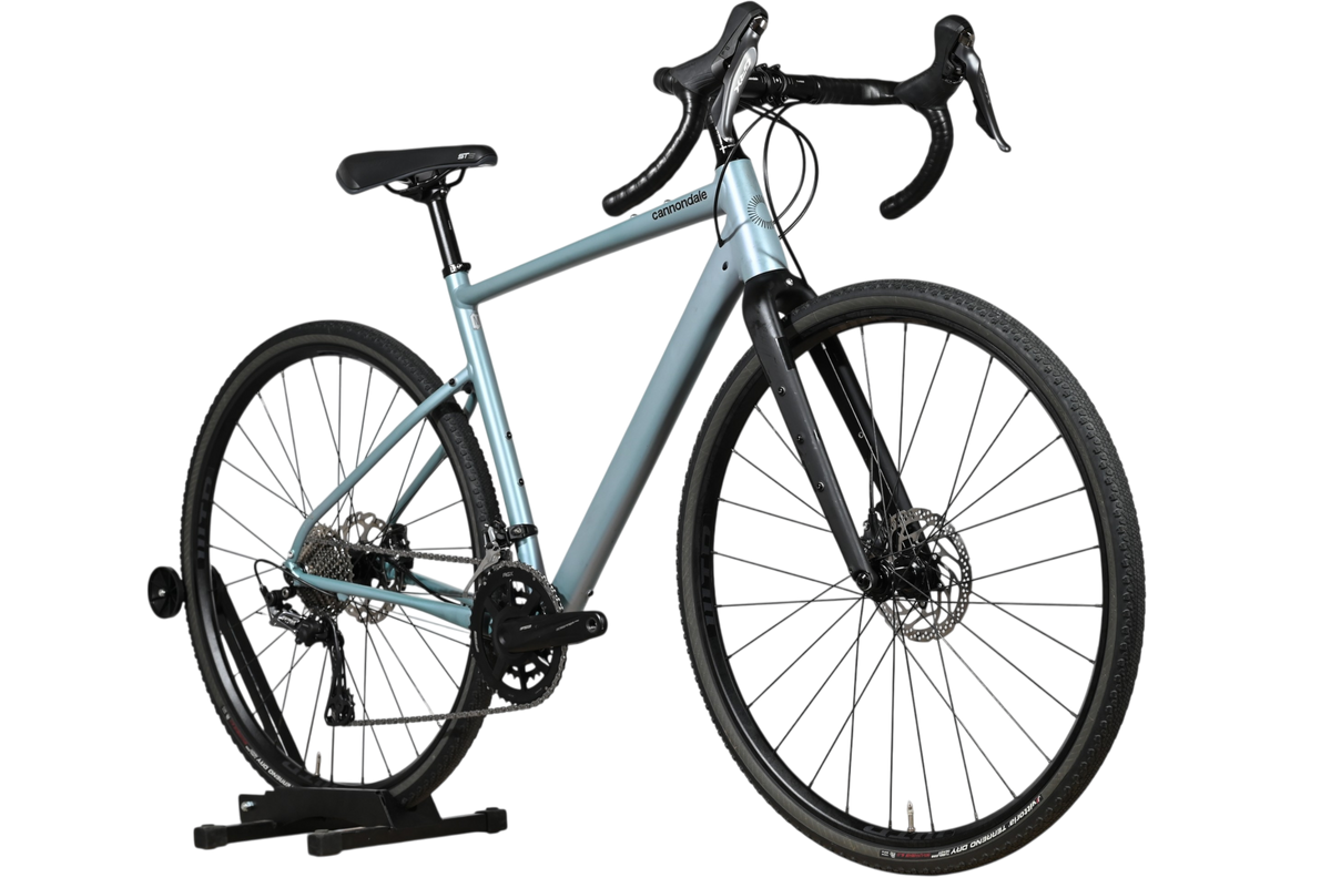 Vélo gravel Cannondale Topstone LTD 2023 bleu clair avec cadre en aluminium et fourche noire chez Loop Sports