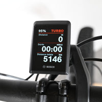 Écran de contrôle Bosch Kiox 300 sur un vélo électrique Cube Stereo Hybrid 120 Pro Allroad 750 de Loop Sports