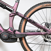 Velo electrique tout-suspendu Loop Sports Cube Stereo Hybrid violet avec moteur Bosch Performance Line CX