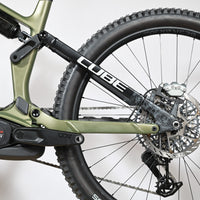 Velo electrique tout-terrain Loop Sports Cube Stereo Hybrid vert olive avec moteur Bosch Performance Line CX