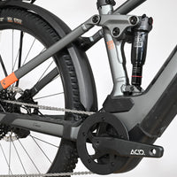 Velo electrique tout-suspendu Loop Sports Cube Stereo Hybrid 120 Pro gris avec amortisseur RockShox et moteur Bosch