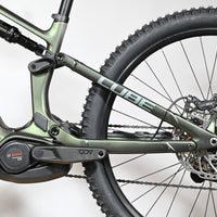 Velo electrique tout-suspendu Loop Sports Cube Stereo Hybrid vert avec moteur Bosch Performance Line CX et frein XT
