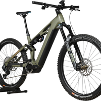 VTT électrique Loop Sports Cube Stereo Hybrid ONE77 HPC TM 800 vert olive avec suspension intégrale et pneus crantés