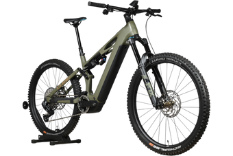 VTT électrique Loop Sports Cube Stereo Hybrid ONE77 HPC TM 800 vert olive avec suspension intégrale et pneus crantés