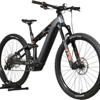 VTT électrique Loop Sports Cube Stereo Hybrid ONE44 HPC SLX 800 noir et orange avec suspension Fox