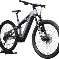 VTT électrique Loop Sports Cube Stereo Hybrid ONE44 HPC SLX EVO 800 gris argenté avec suspension intégrale