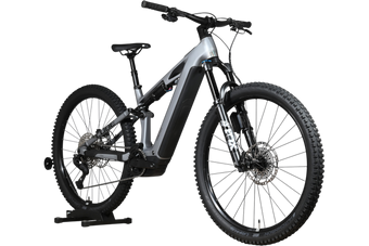 VTT électrique Loop Sports Cube Stereo Hybrid ONE44 HPC SLX EVO 800 gris argenté avec suspension intégrale