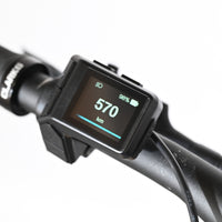 Écran de contrôle Loop Sports pour vélo électrique Giant Liv Vall E+2 affichant 570 km et 98% de batterie