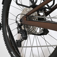 Gros plan sur la transmission et la roue arrière du vélo électrique Focus Thron 6.8 EQP de Loop Sports