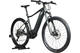 VTT électrique Giant Fathom E+1 2022 gris foncé de Loop Sports avec suspension avant et pneus tout-terrain