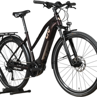 Vélo électrique Giant Liv Amiti E+2 2023 noir de Loop Sports avec porte-bagages et pneus tout-terrain