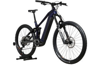 VTT électrique Haibike Allmtn 6 bleu marine de Loop Sports avec suspension RockShox et pneus Hutchinson