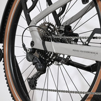 Gros plan sur la transmission et la roue arrière du vélo électrique Kalkhoff Entice 5+ Advance de Loop Sports
