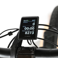 Écran de contrôle Bosch sur guidon de vélo électrique KTM Cento 10 Plus chez Loop Sports affichant 8273 km