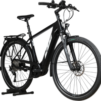 Vélo électrique Loop Sports KTM Macina Tour CX 625 LTD noir avec porte-bagages et moteur Bosch