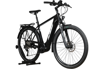 Vélo électrique Loop Sports KTM Macina Tour CX 625 LTD noir avec porte-bagages et moteur Bosch
