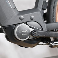 Moteur électrique Bosch Active Line sur cadre de vélo Loop Sports Scott Sub Active 20 gris mat