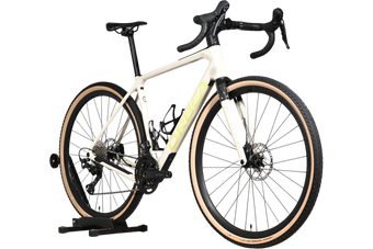 Vélo de gravel Orbea Terra M30 2025 blanc crème avec pneus à flancs beiges, disponible chez Loop Sports