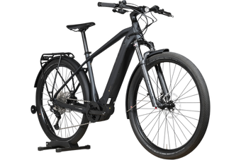 Vélo électrique Loop Sports Scott Axis Eride 10 noir mat avec porte-bagages et pneus tout-terrain