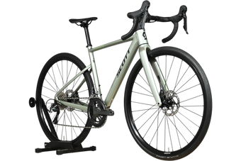 Vélo de route Scott Speedster 20 2026 vert clair chez Loop Sports, cadre en aluminium avec freins à disque