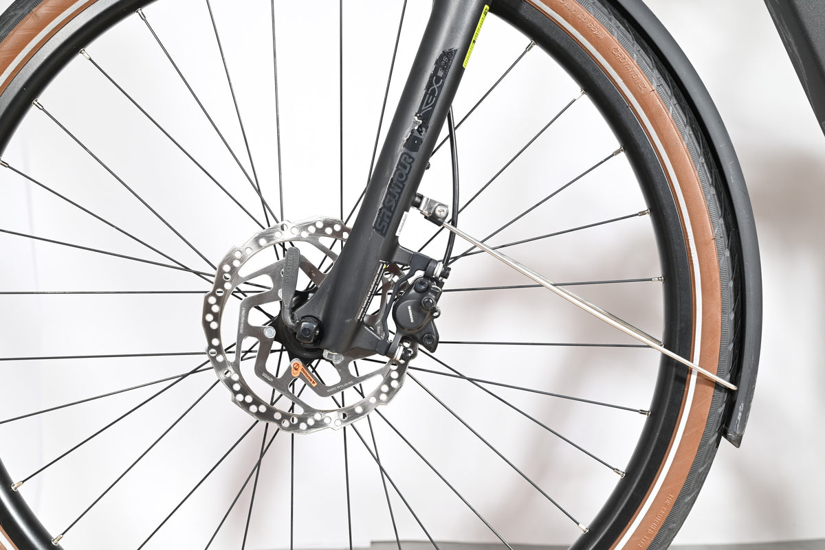 Roue avant de vélo Loop Sports Scott Sub Active 20 avec frein à disque et pneu à flanc marron
