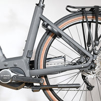 Velo electrique Loop Sports Scott Sub Active 20 gris avec moteur Bosch Active Line et porte-bagages arriere