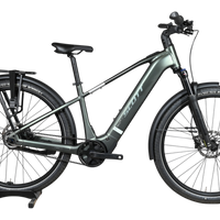 Vélo électrique Scott Sub Tour 10 2026 vert olive de Loop Sports avec porte-bagages et pneus tout-terrain
