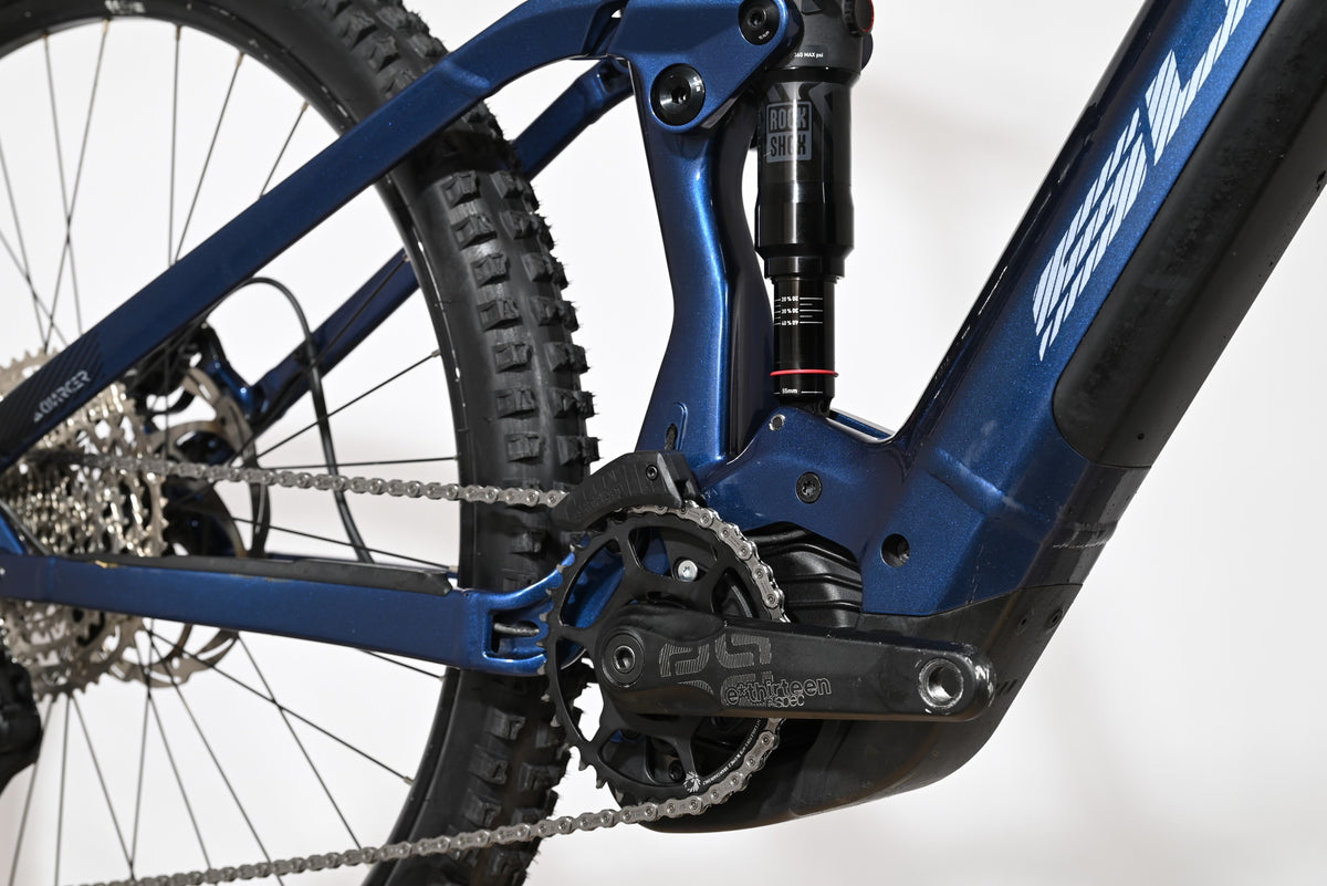 VTT électrique Loop Sports Sunn Charger S1 bleu avec amortisseur RockShox et pédalier e13