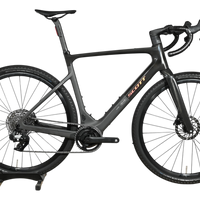 Vélo électrique de gravel Loop Sports Scott Solace eRide 30 noir mat avec cadre en carbone et freins à disque