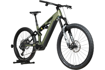 VTT électrique Loop Sports Cube Stereo Hybrid ONE77 HPC TM 800 vert olive avec suspension intégrale et pneus larges